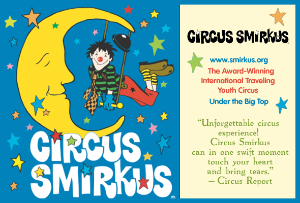 Circus Smirkus Clown in Moon